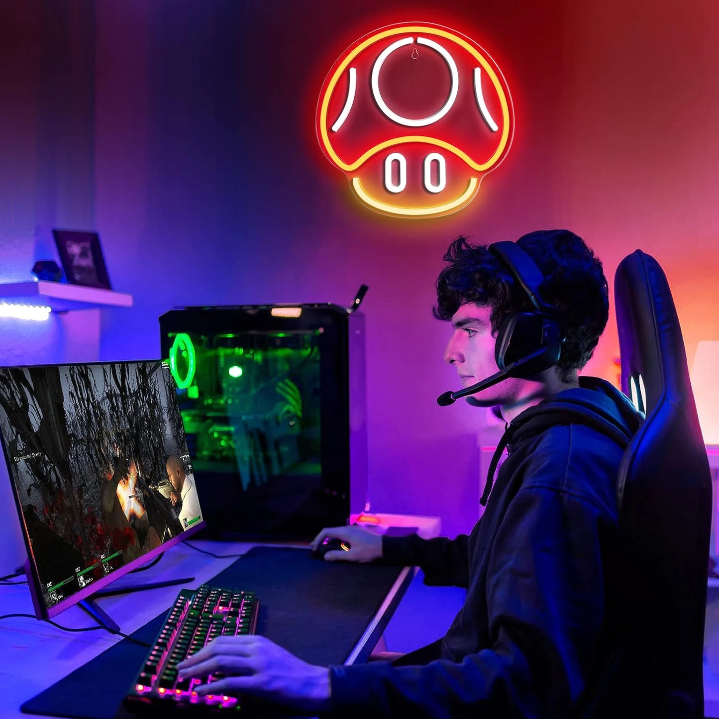 Anime Mushroom LED Neon Sign