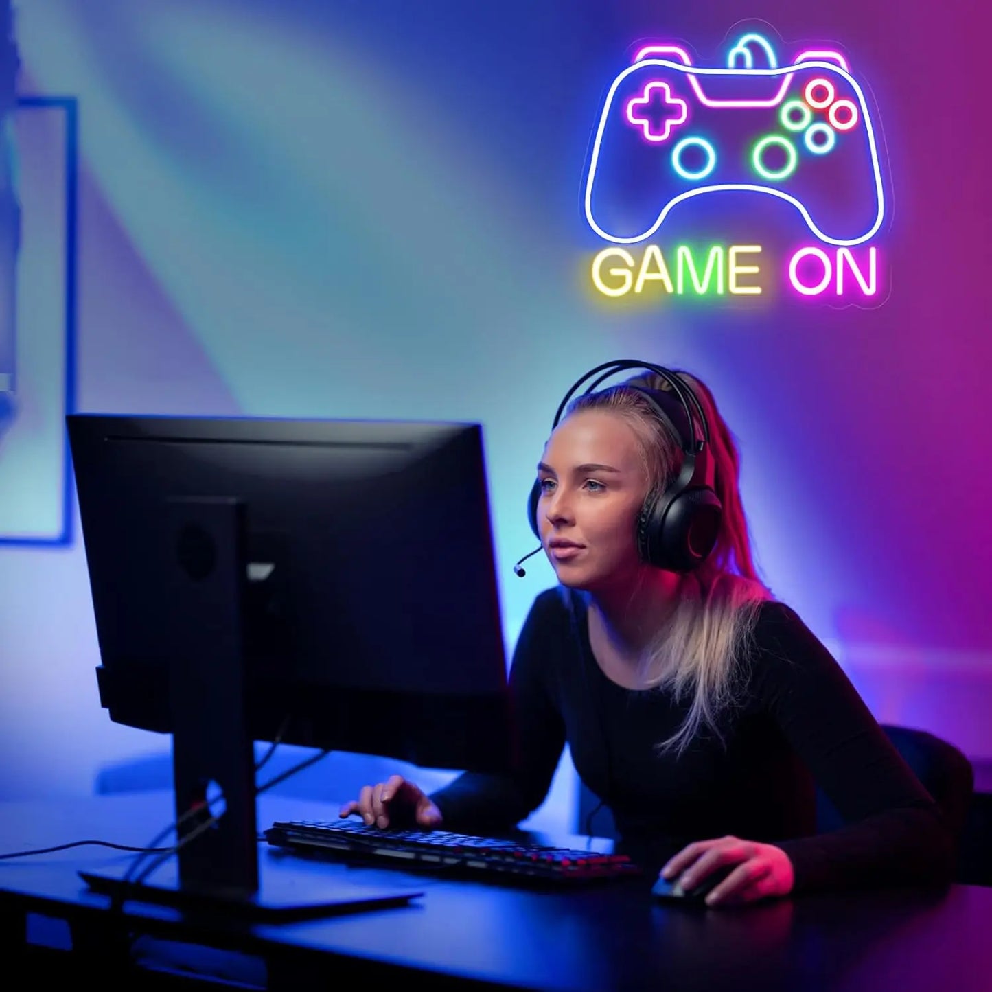 Gamer Neon Sign for Game