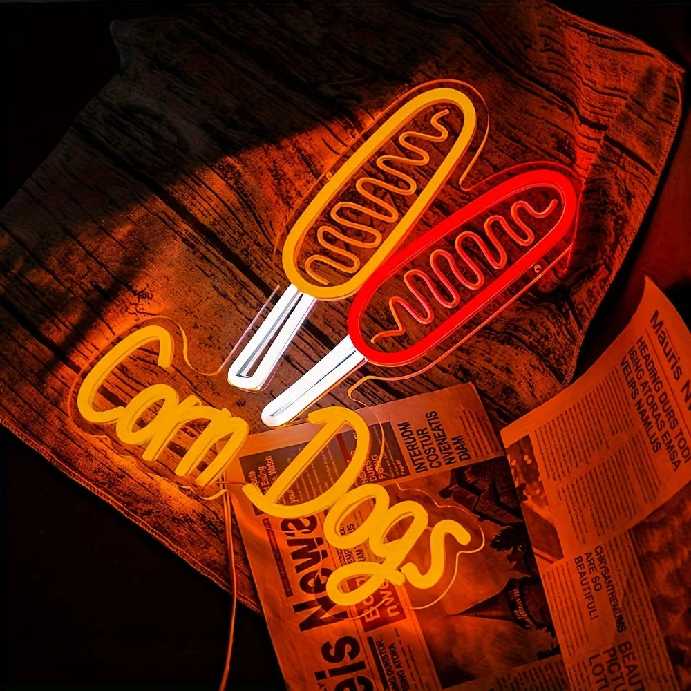 Corn Dog Neon Sign
