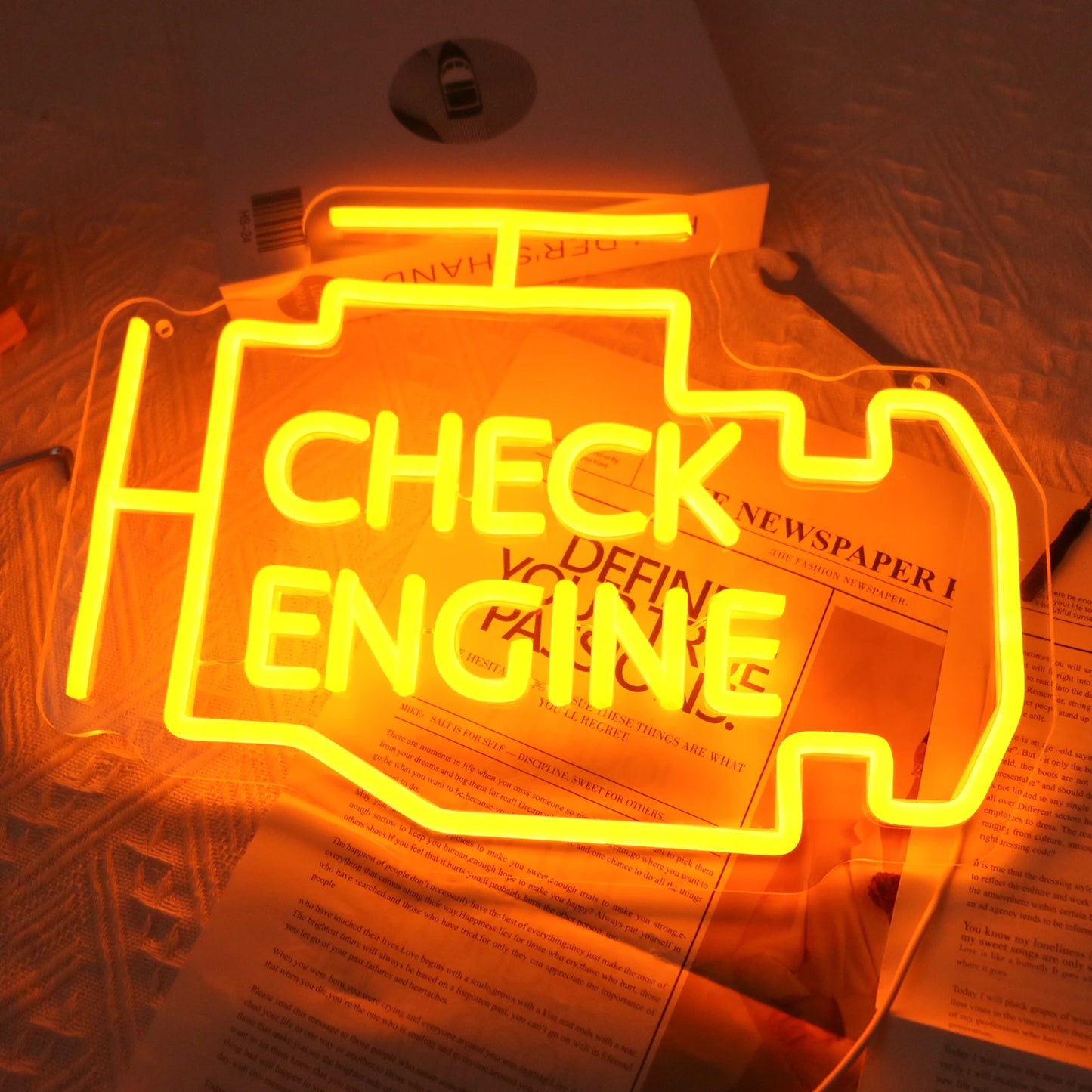 Check Engine Neon Light