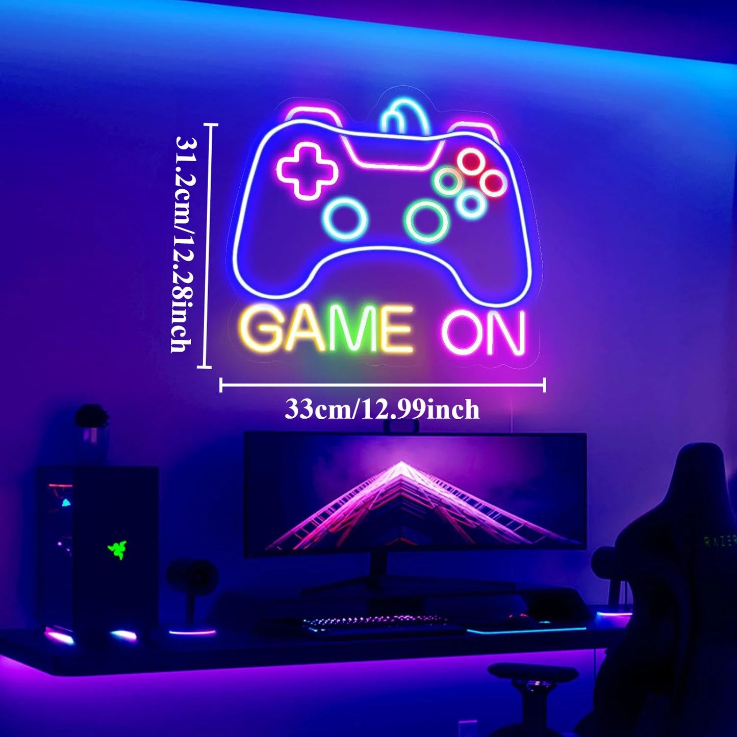 Gamer Neon Sign for Game