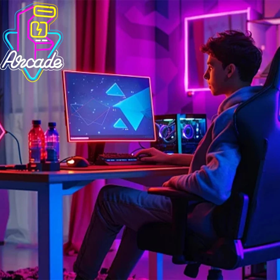 Led Sign Of Color Game Machine