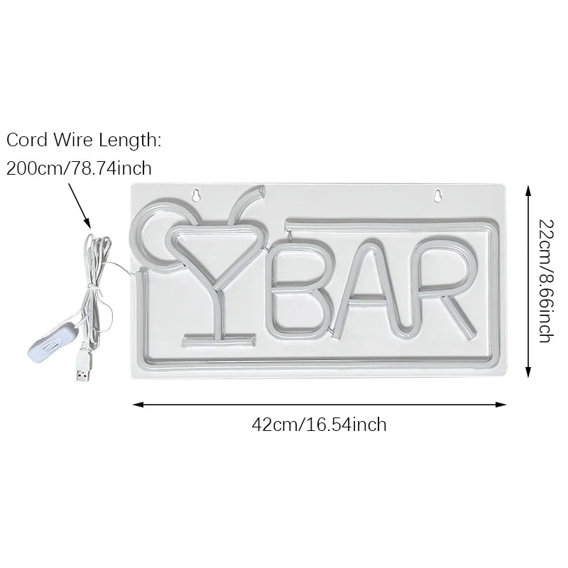 Neon Led Sign Bar