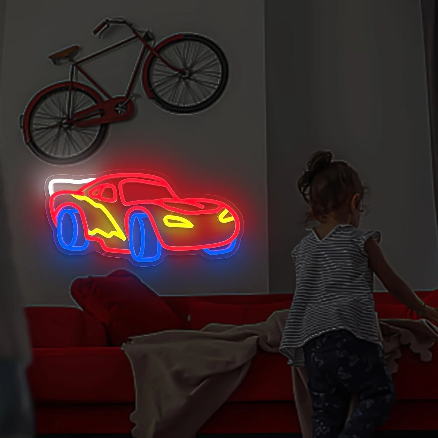 Car Neon Signs Lit Sign