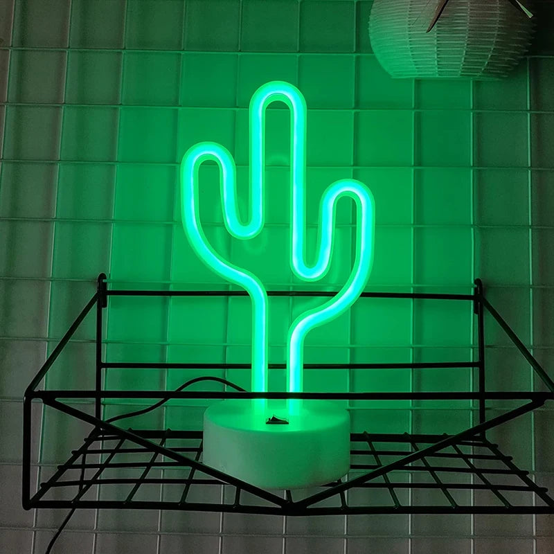 Cute Cactus Neon Sign