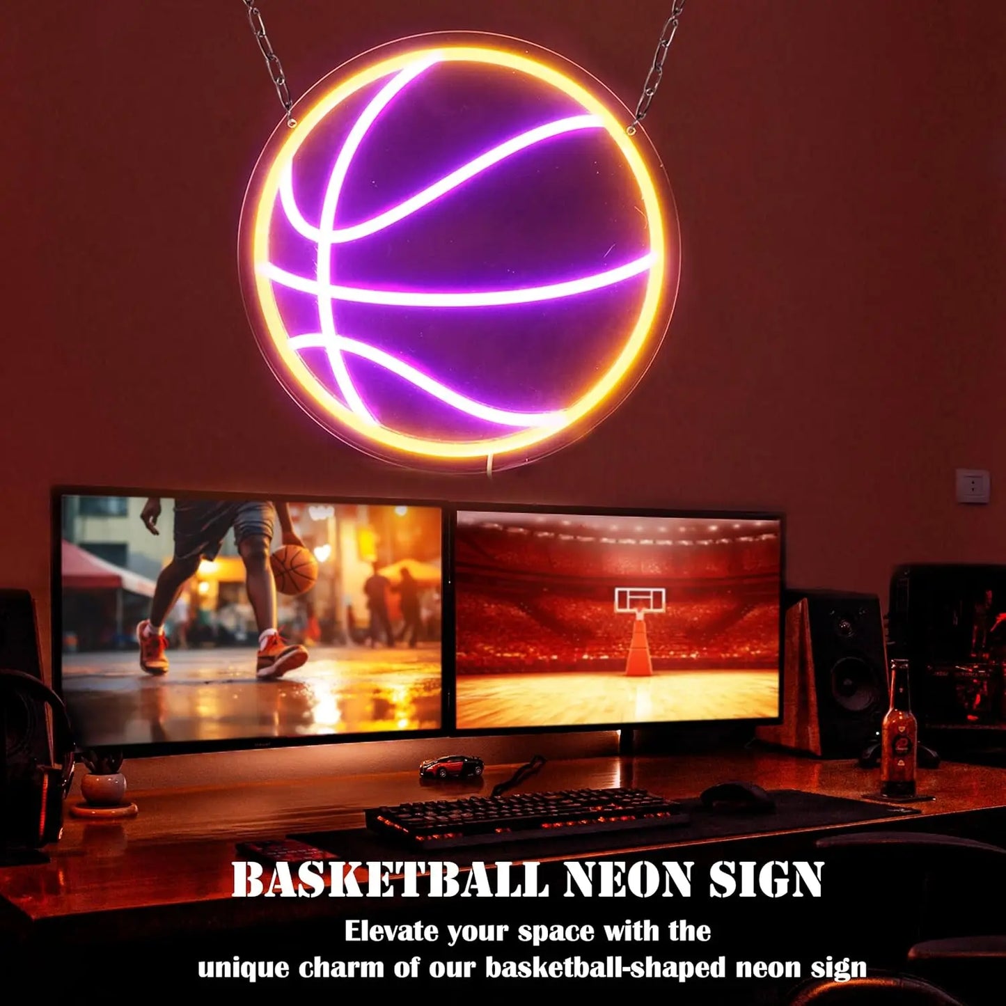 Basketball Neon Sign for Bedroom / Wall Decoration