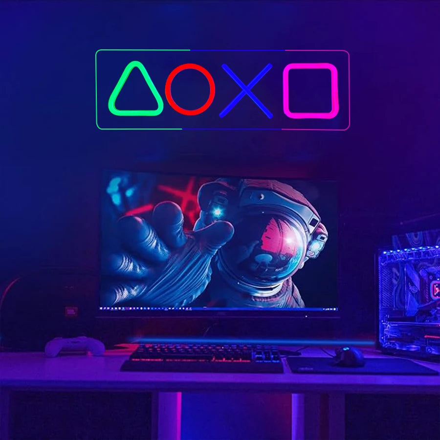Game Symbol Neon Sign / Used For Game Studio