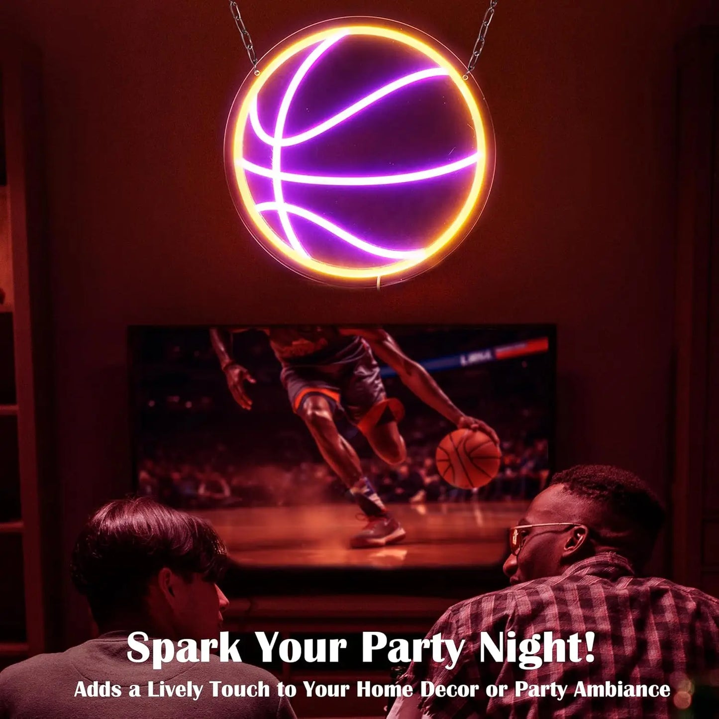 Basketball Neon Sign for Bedroom / Wall Decoration