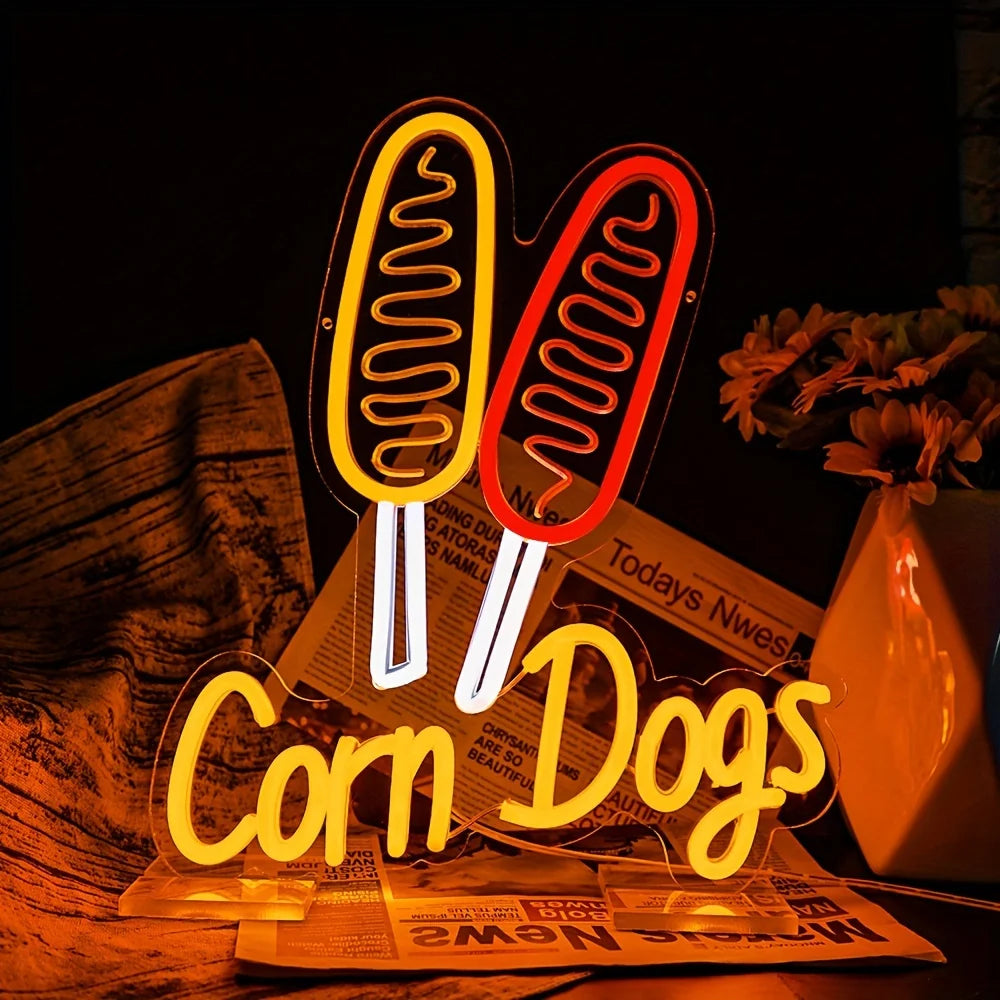 Corn Dog Neon Sign