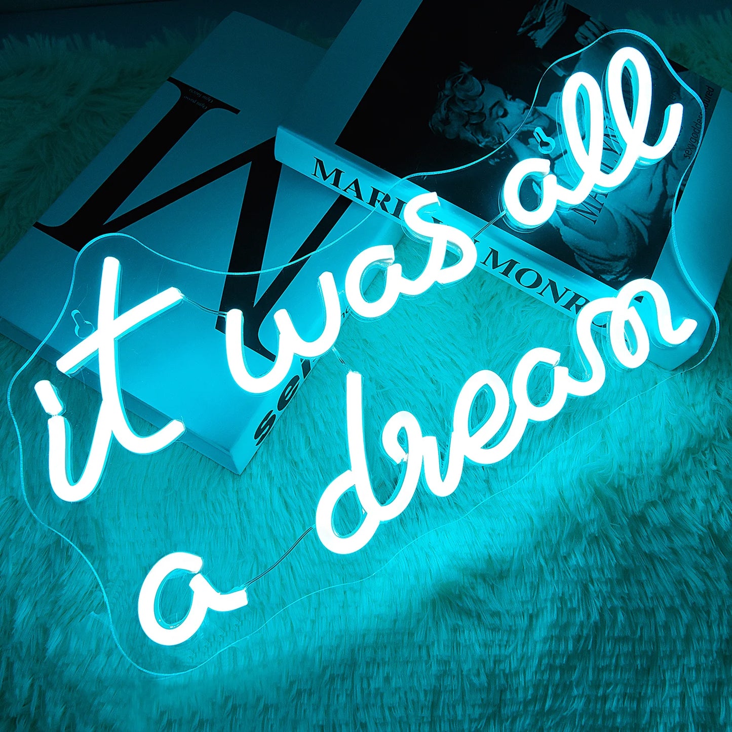 It Was All a Dream Neon Sign for Wall Decor
