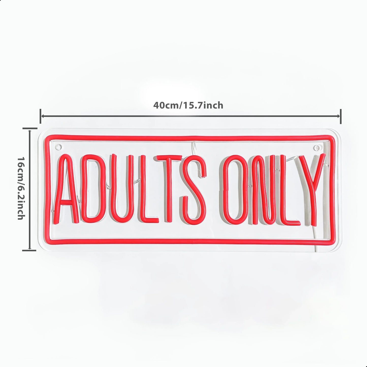 Adults Only Neon Sign