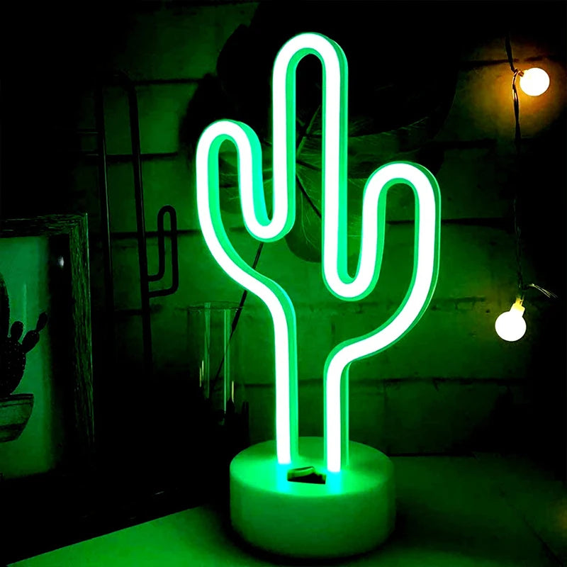 Cute Cactus Neon Sign