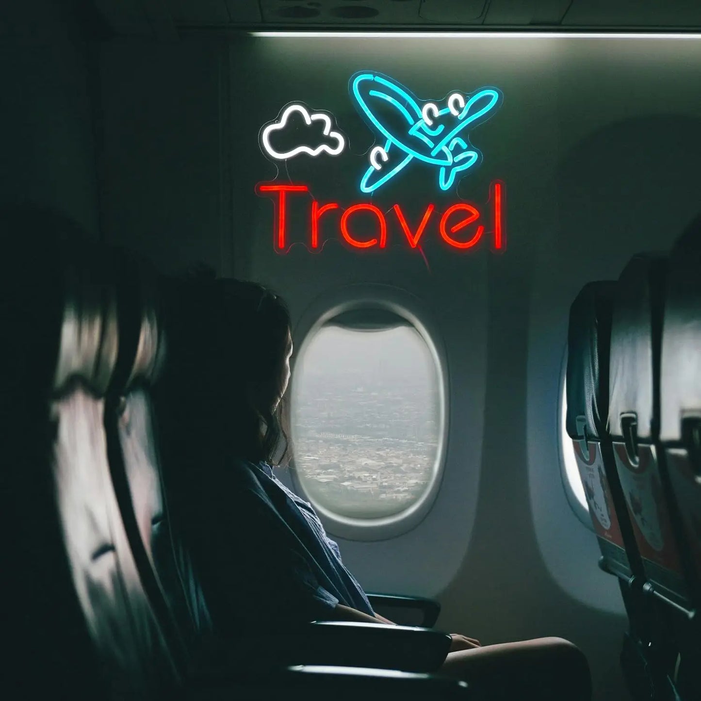 Travel Airplane LED Neon Sign