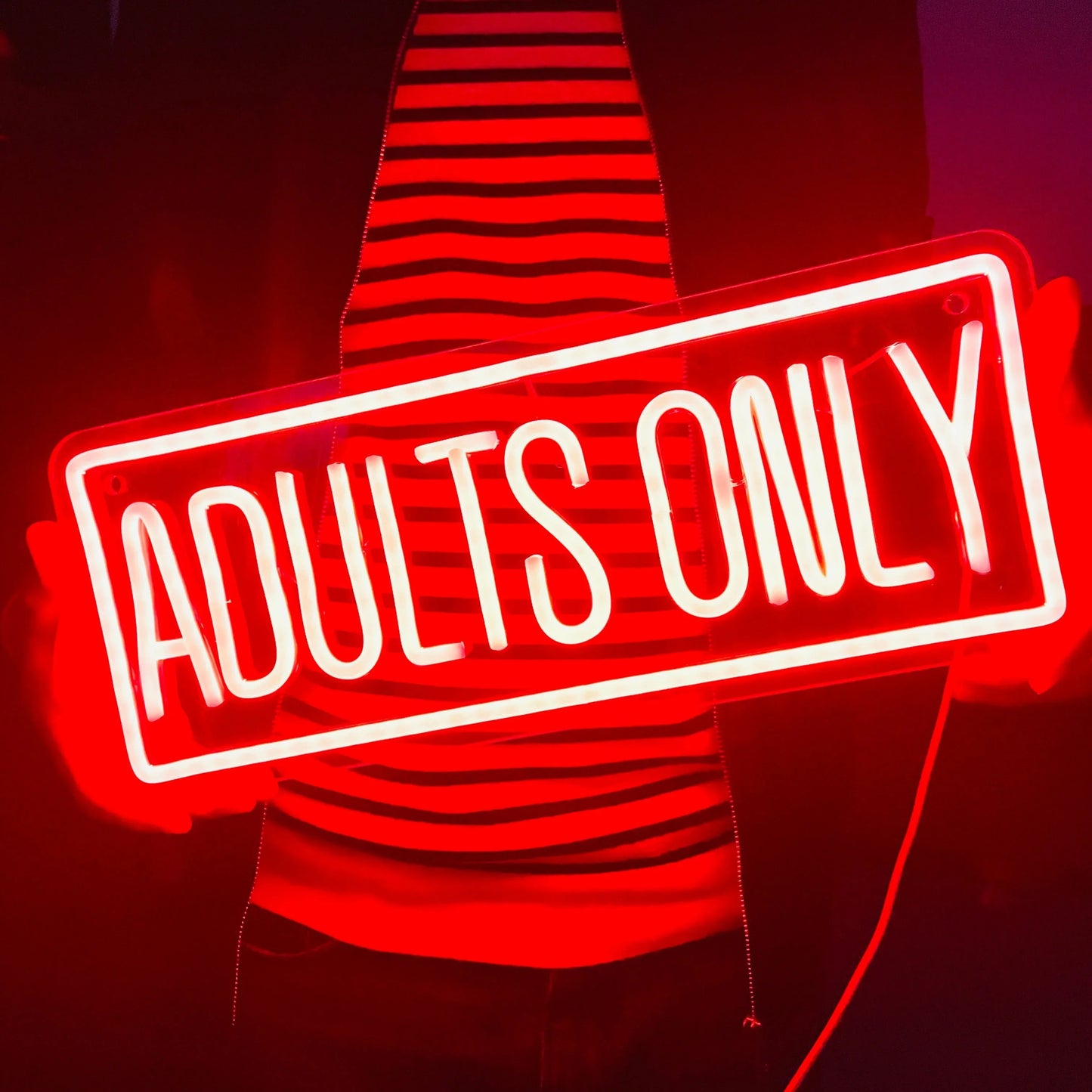 Adults Only Neon Sign