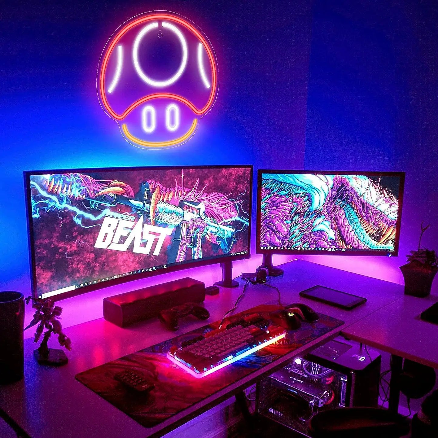 Anime Mushroom LED Neon Sign