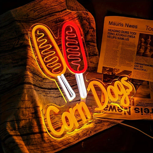 Corn Dog Neon Sign