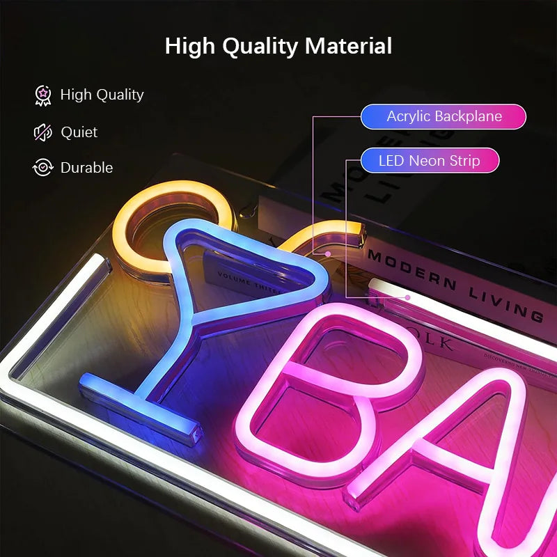 Neon Led Sign Bar