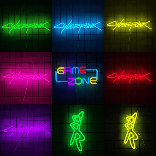 Cyberpunk Edge Runner Neon Sign for Game Zone Decor