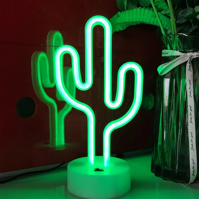 Cute Cactus Neon Sign
