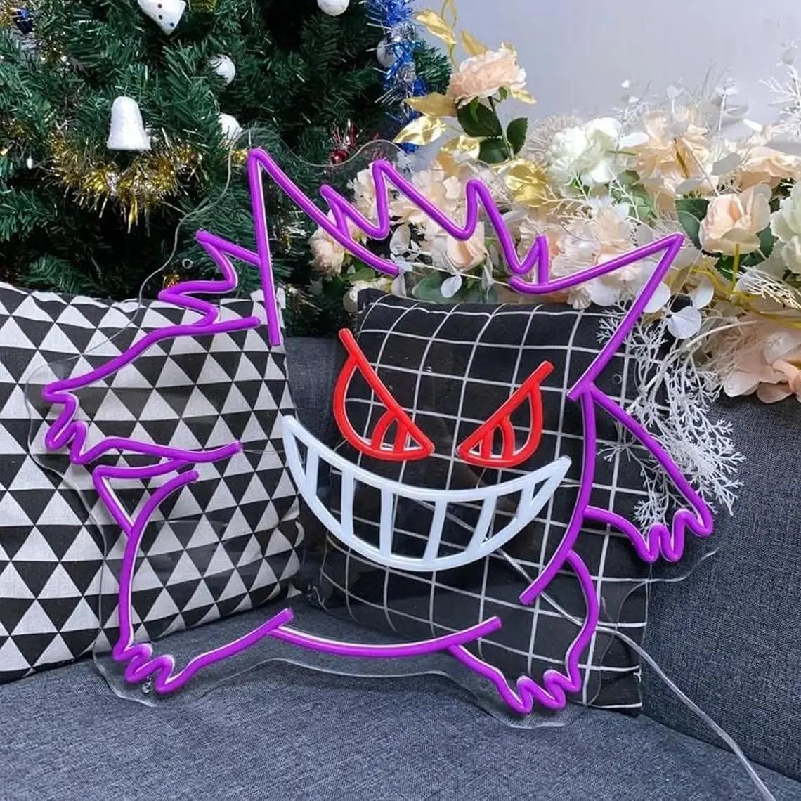 Gorgon Cartoon Neon Sign Ghost Anime