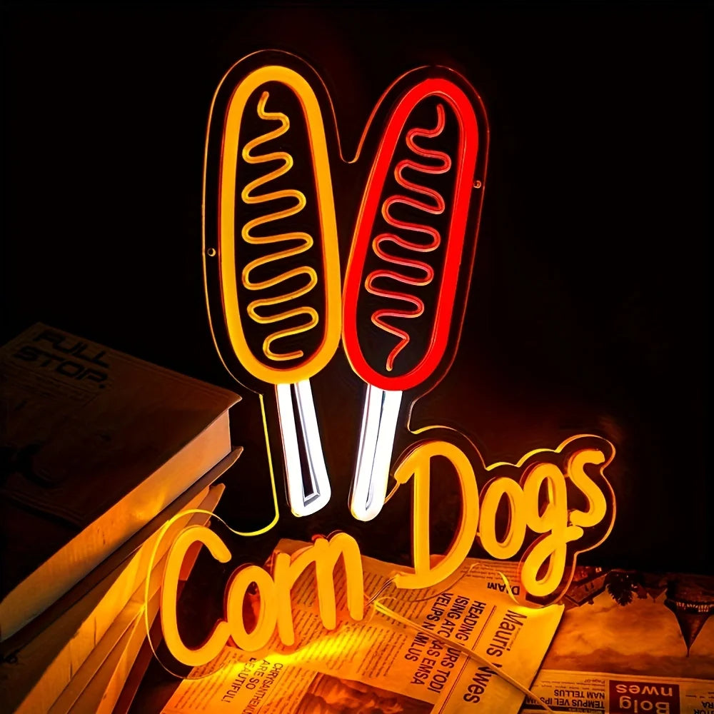 Corn Dog Neon Sign