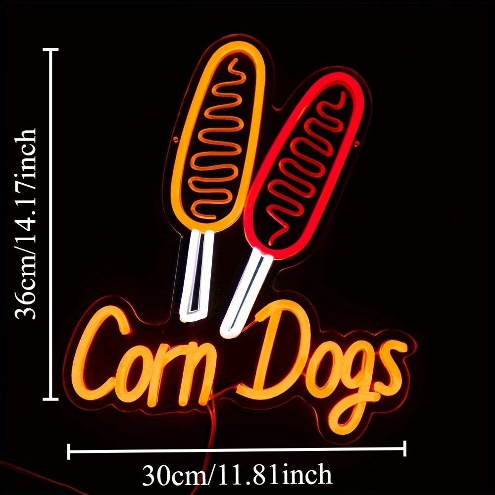Corn Dog Neon Sign