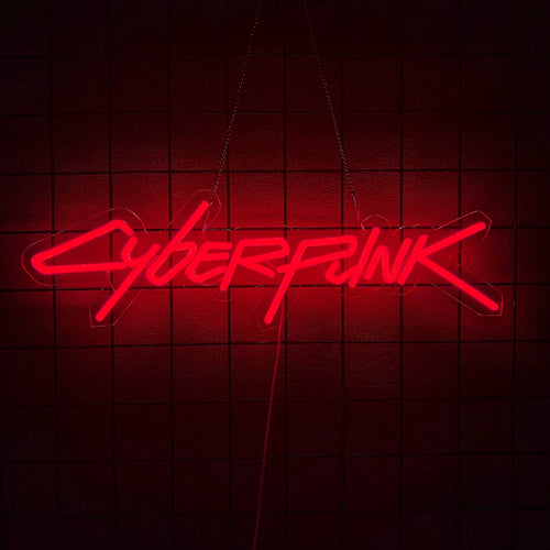 Cyberpunk Edge Runner Neon Sign for Game Zone Decor
